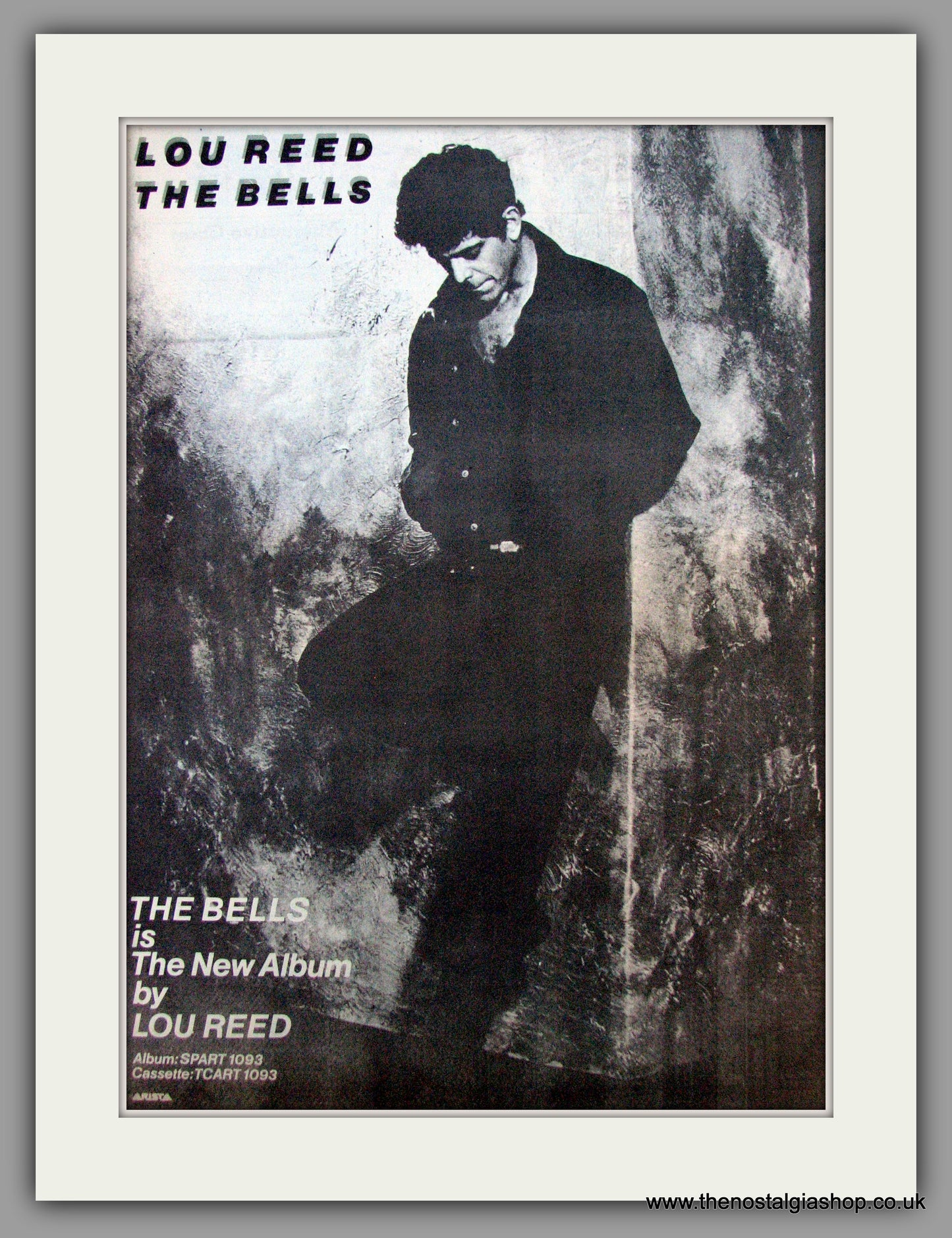 Lou Reed. The Bells. Vintage Advert 1979 (ref AD9801)