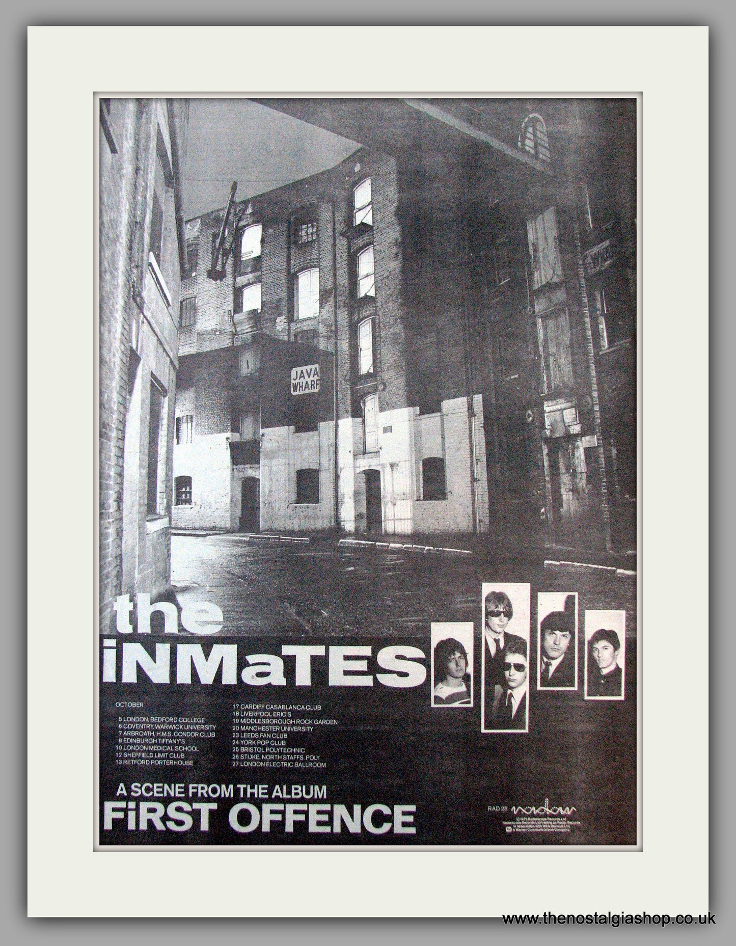 Inmates (The) First Offence. Vintage Advert 1979 (ref AD9843)