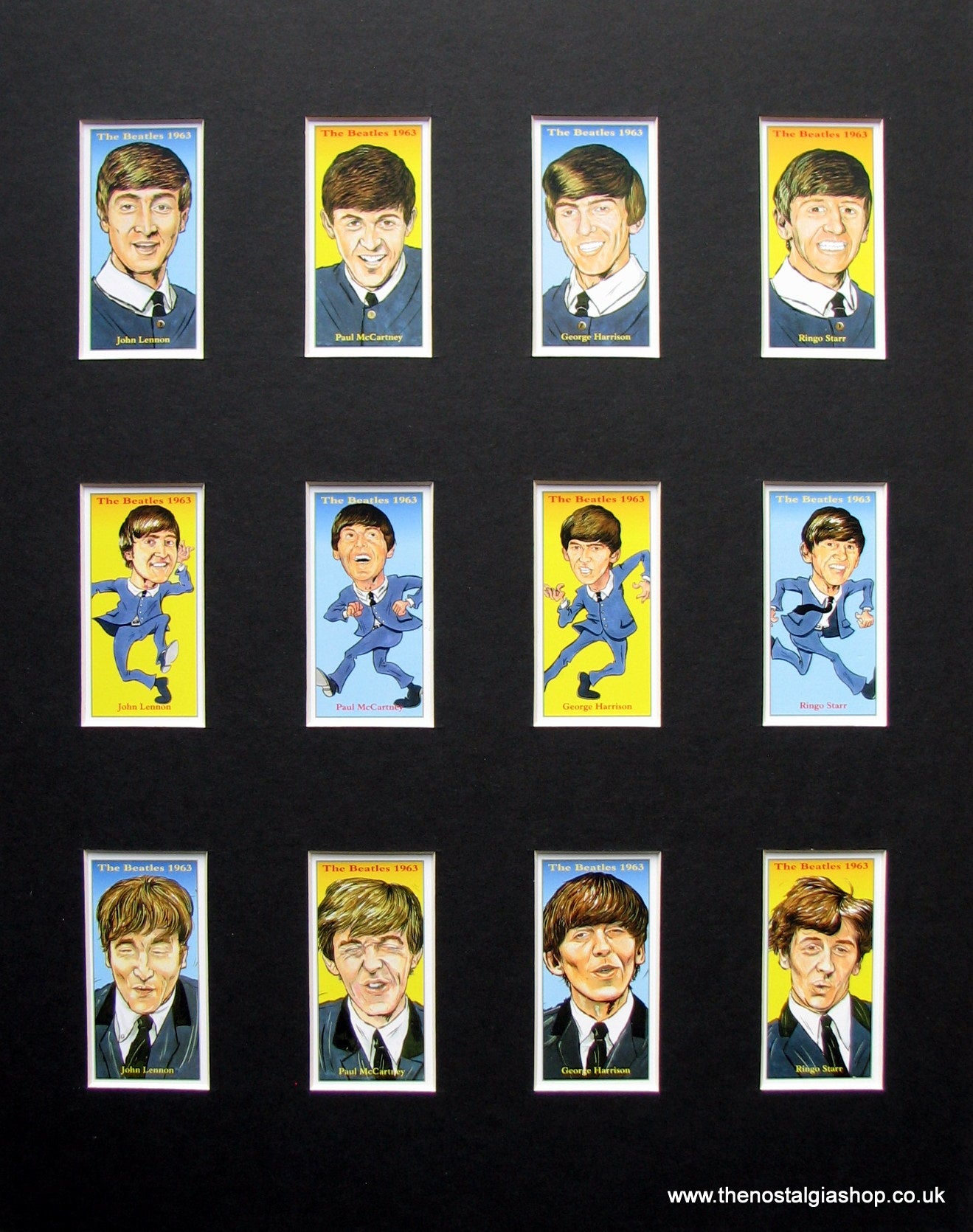 Beatles (The). Mounted Card Set
