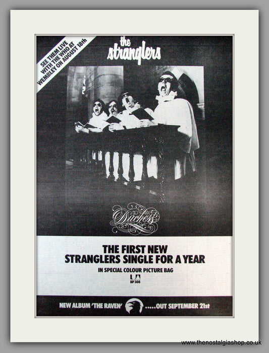 Stranglers. Duchess. Vintage Advert 1979 (ref AD9847)