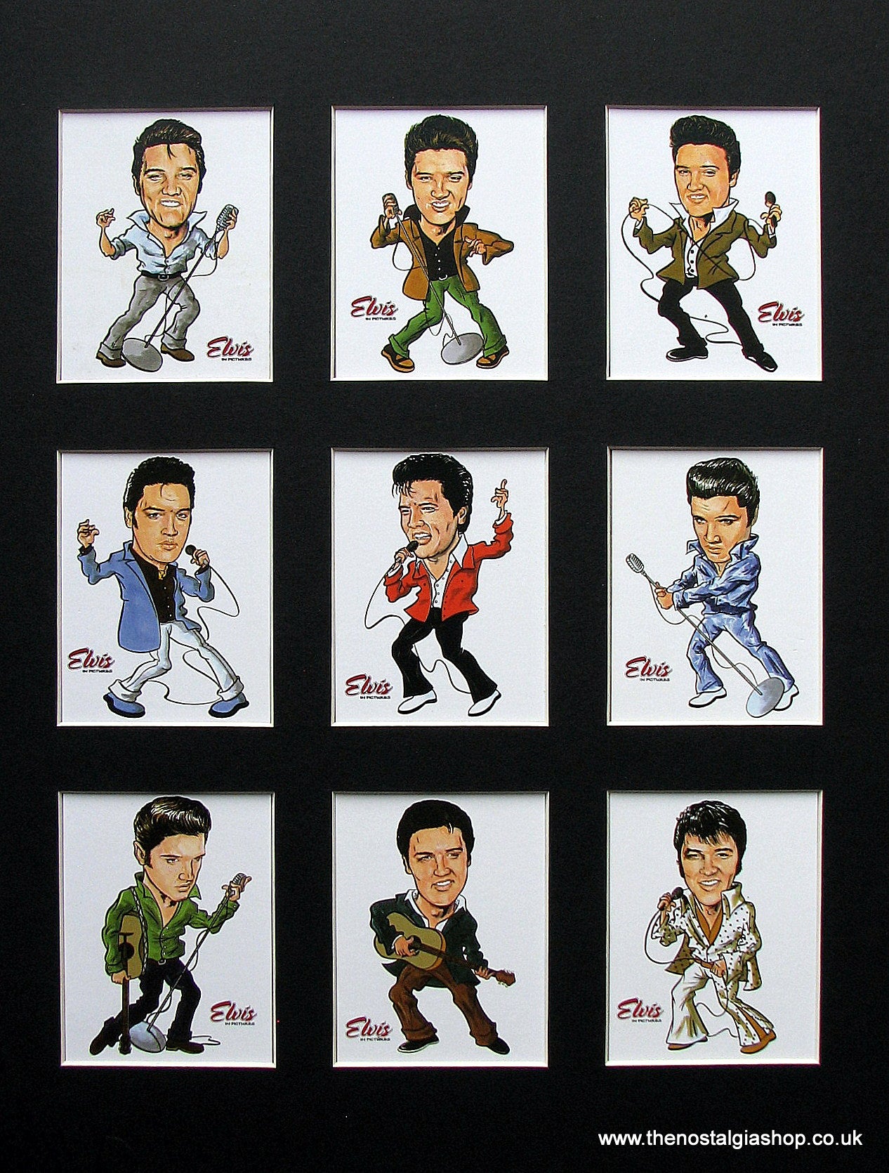 Elvis Presley. Mounted Card Set