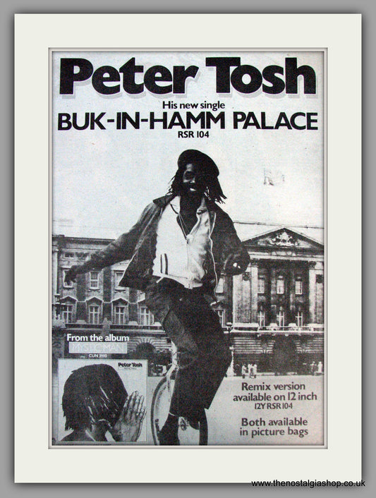 Peter Tosh. Buk-in-ham Palace. Vintage Advert 1979 (ref AD9850)