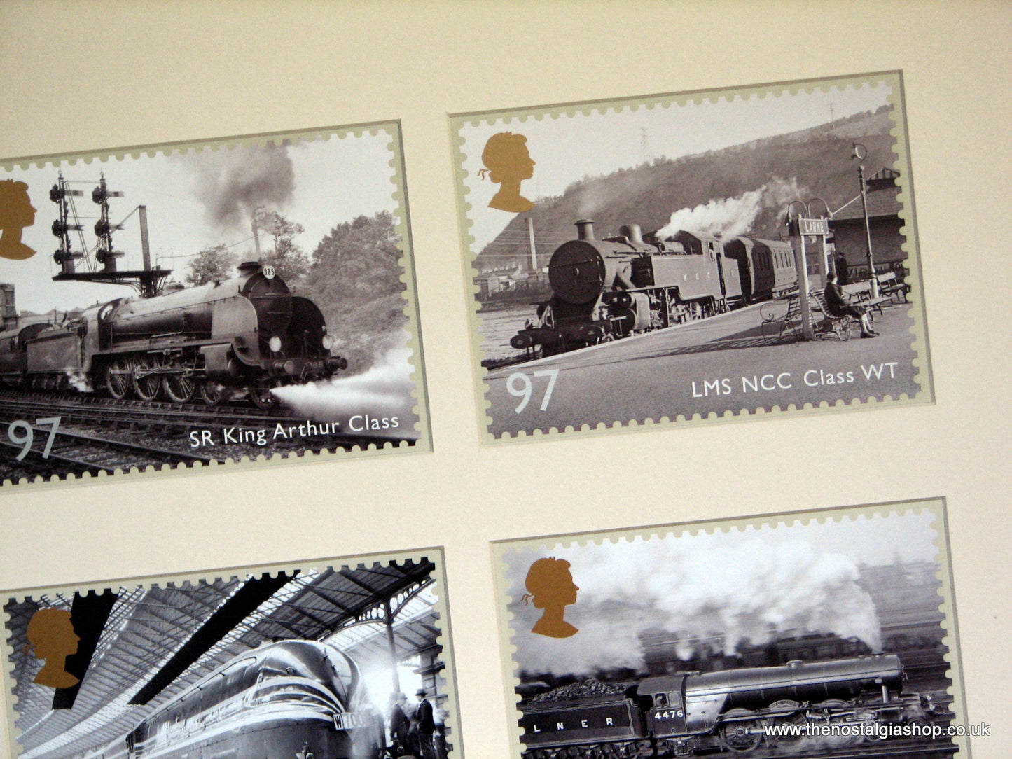 Railway Engines. Mounted Card Set
