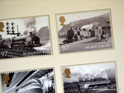 Railway Engines. Mounted Card Set