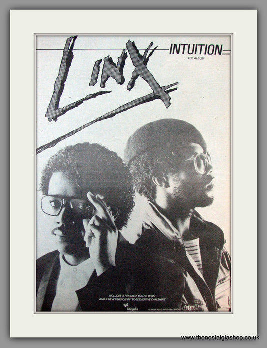 Linx. Intuition. Vintage Advert 1981 (ref AD9858)