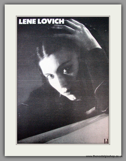 Lene Lovich. New Toy. Ooh-Ay-Ooh. Original Double Advert 1981 (ref AD9098)