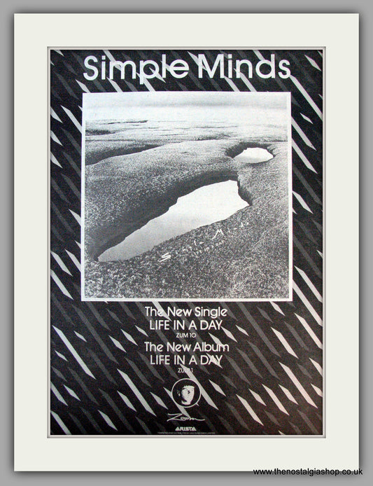 Simple Minds. Life In A Day. Vintage Advert 1979 (ref AD9893)