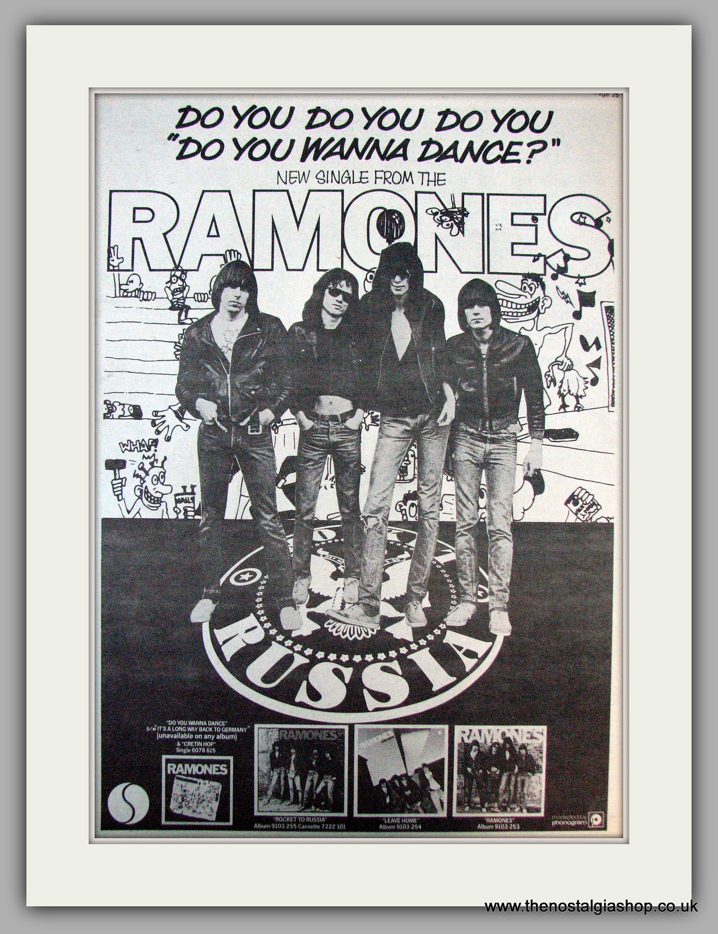 Ramones. Do You Wanna Dance. Vintage Advert 1978 (ref AD9900)