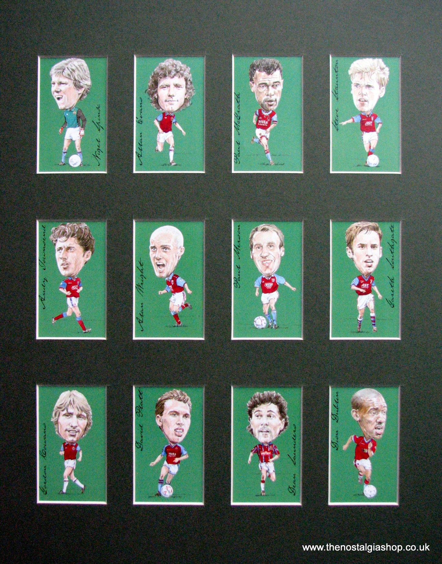 Aston Villa Legends. Football Card Set