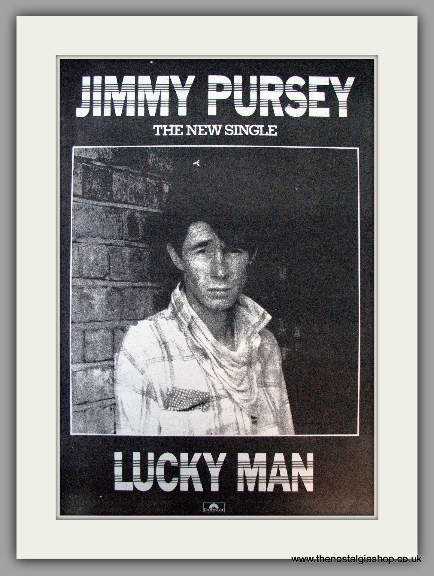 Jimmy Pursey. Lucky Man. Vintage Advert 1980 (ref AD9903)