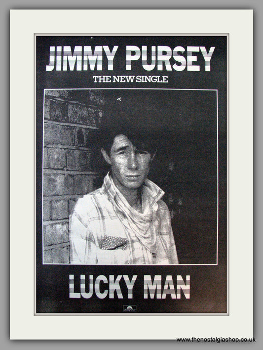 Jimmy Pursey. Lucky Man. Vintage Advert 1980 (ref AD9903)