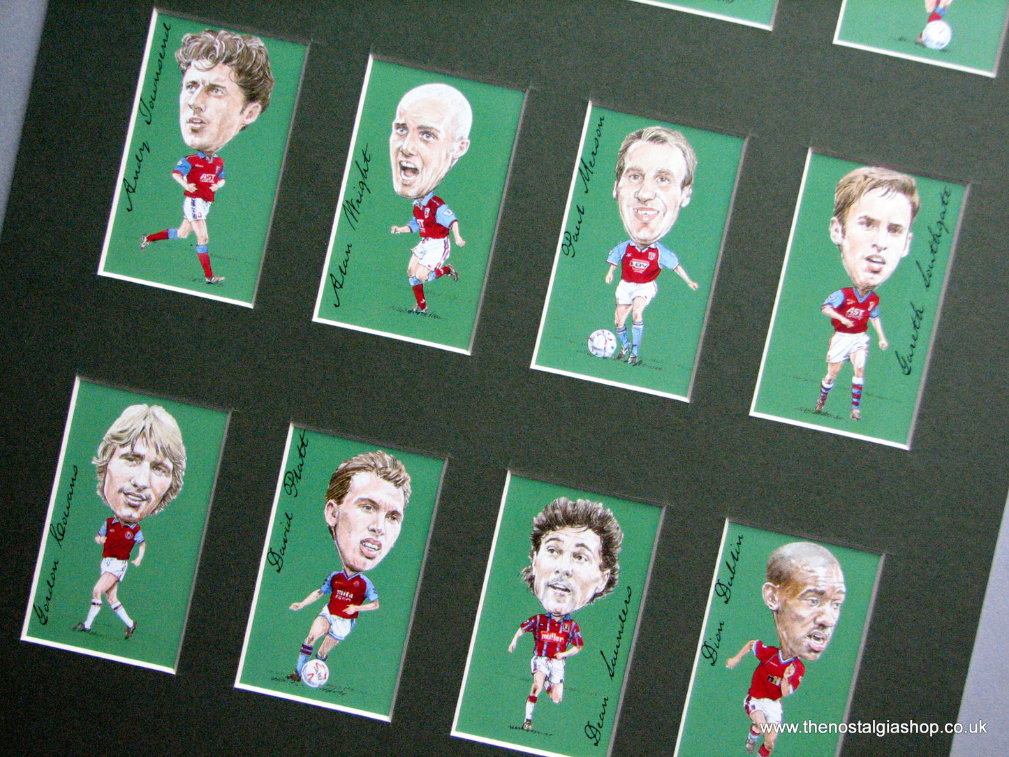 Aston Villa Legends. Football Card Set