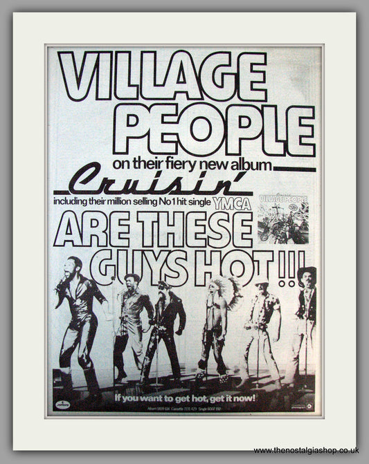 Village People. Cruisin. YMCA. Vintage Advert 1979 (ref AD9906)