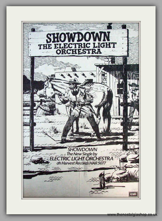 Electric Light Orchestra. Showdown. Vintage Advert 1973 (ref AD9927)