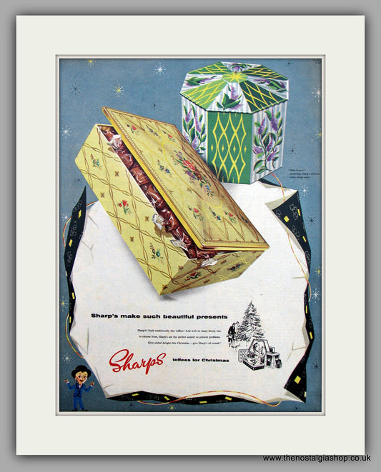 Sharp's Toffees.  Original Advert 1957 (ref AD9828)