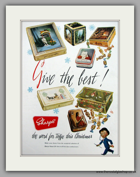 Sharp's Toffees.  Original Advert 1954 (ref AD9829)