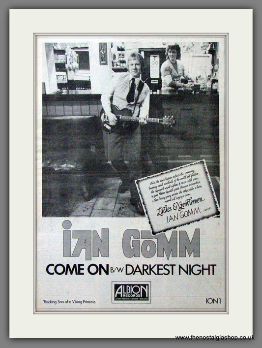 Ian Gomm. Come On. Original Advert 1978 (ref AD12147)