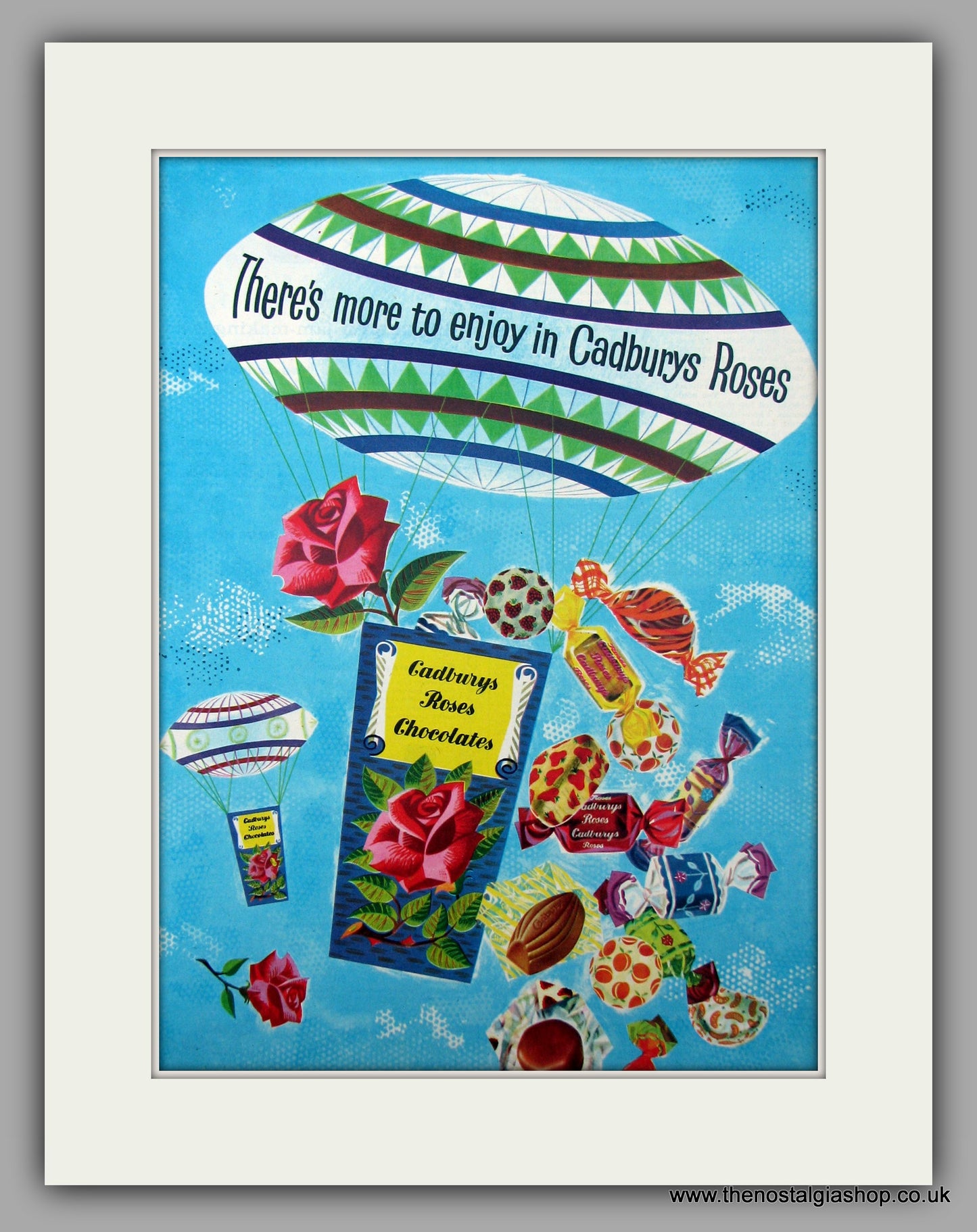 Cadburys Roses Chocolates. Original Advert 1958 (ref AD9937)