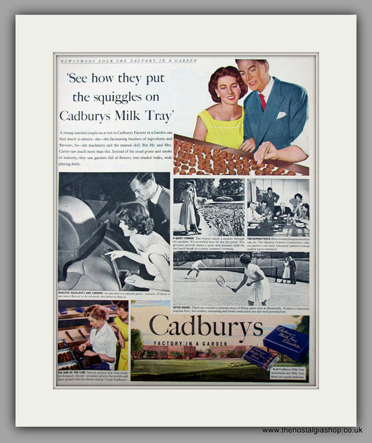Cadburys Milk Tray Chocolate . Original Advert 1954 (ref AD9951)