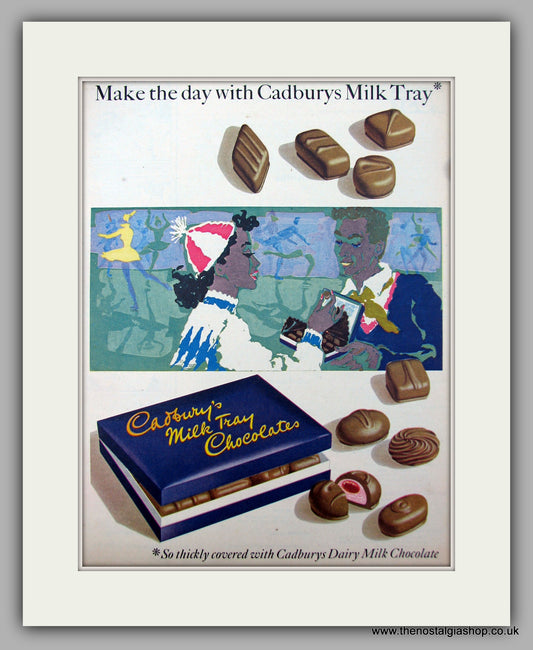 Cadburys Milk Tray Chocolates. Original Advert 1956 (ref AD9957)