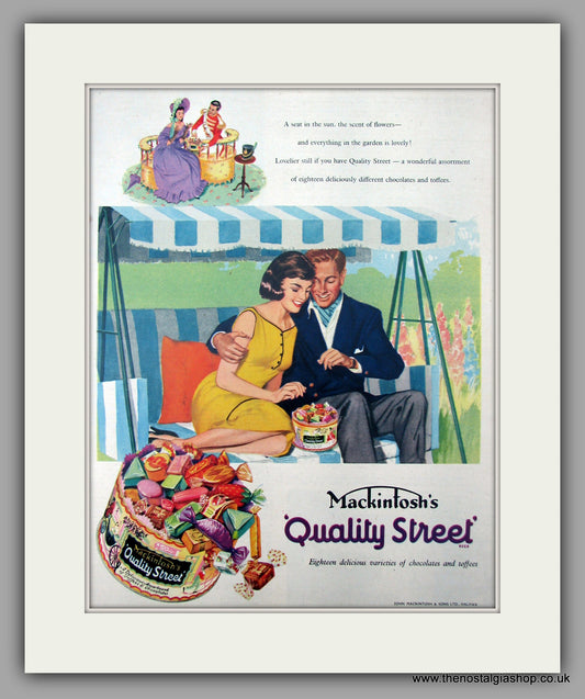 Mackintosh's Quality Street. Original Advert 1957 (ref AD9965)