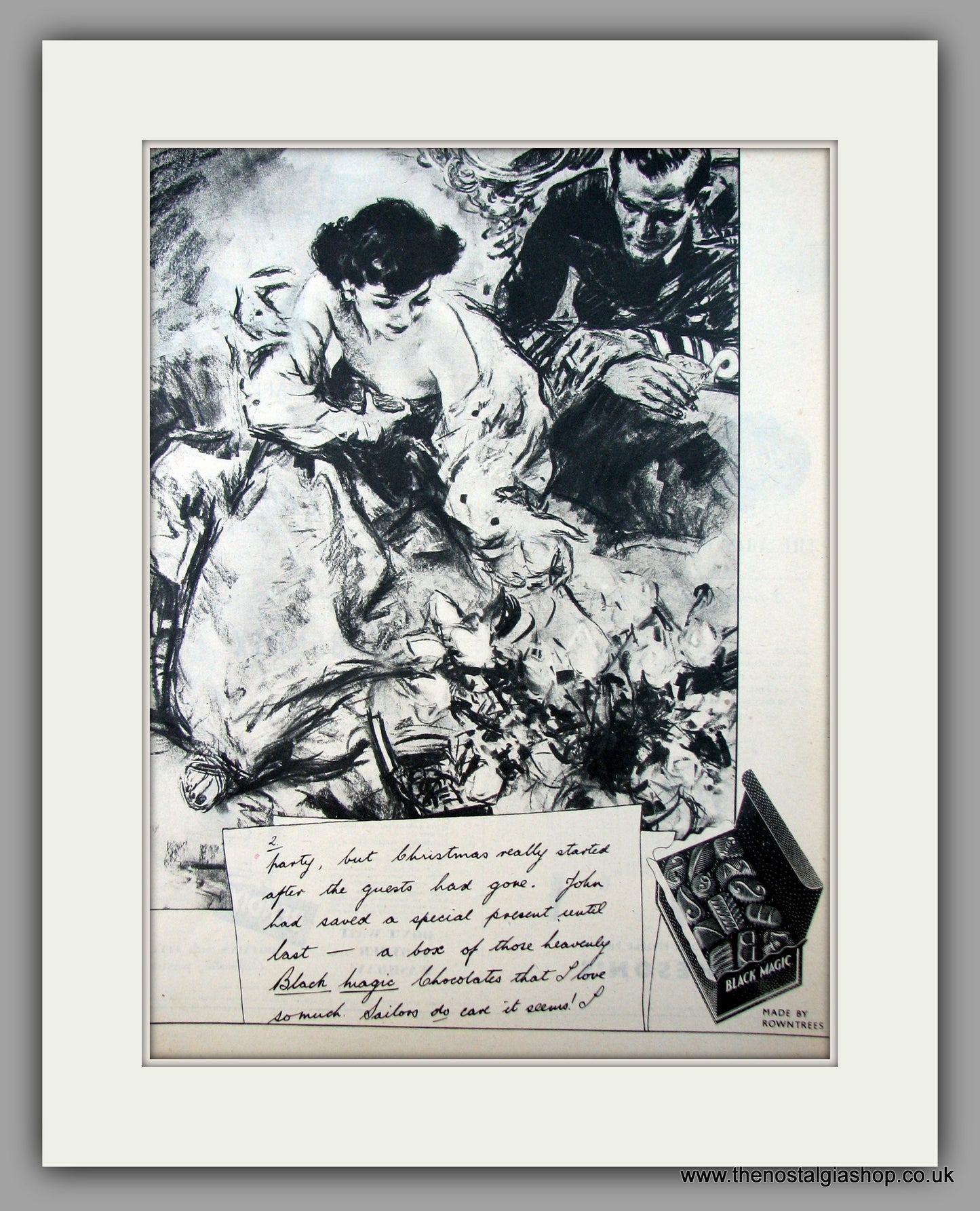 Rowntrees Black Magic. Original Advert 1951 (ref AD9974)