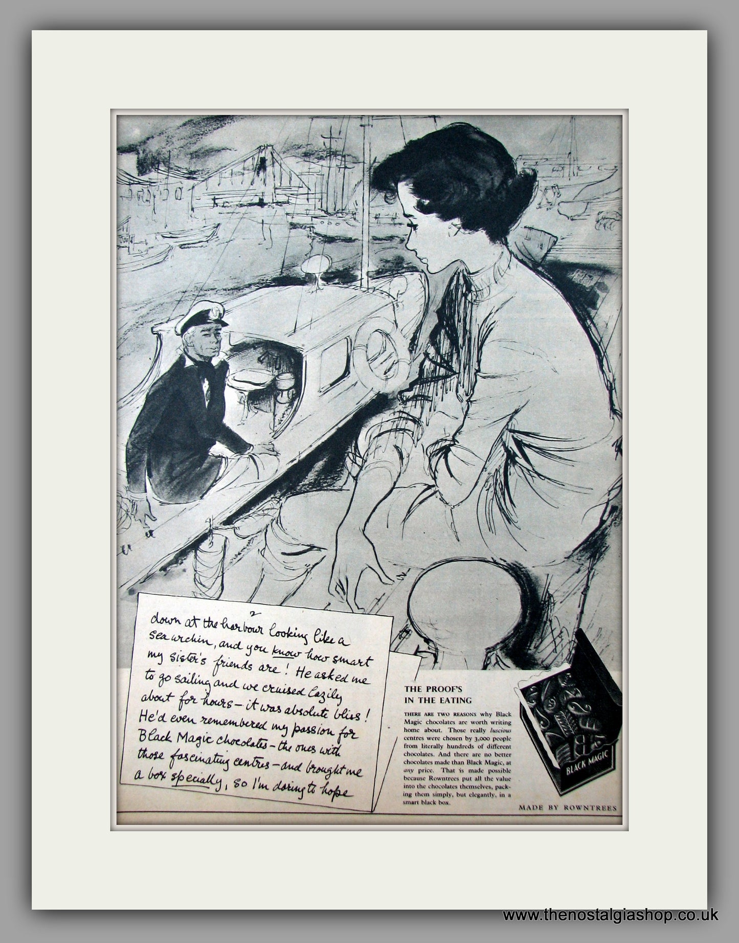 Rowntrees Black Magic. Original Advert 1951 (ref AD9975)