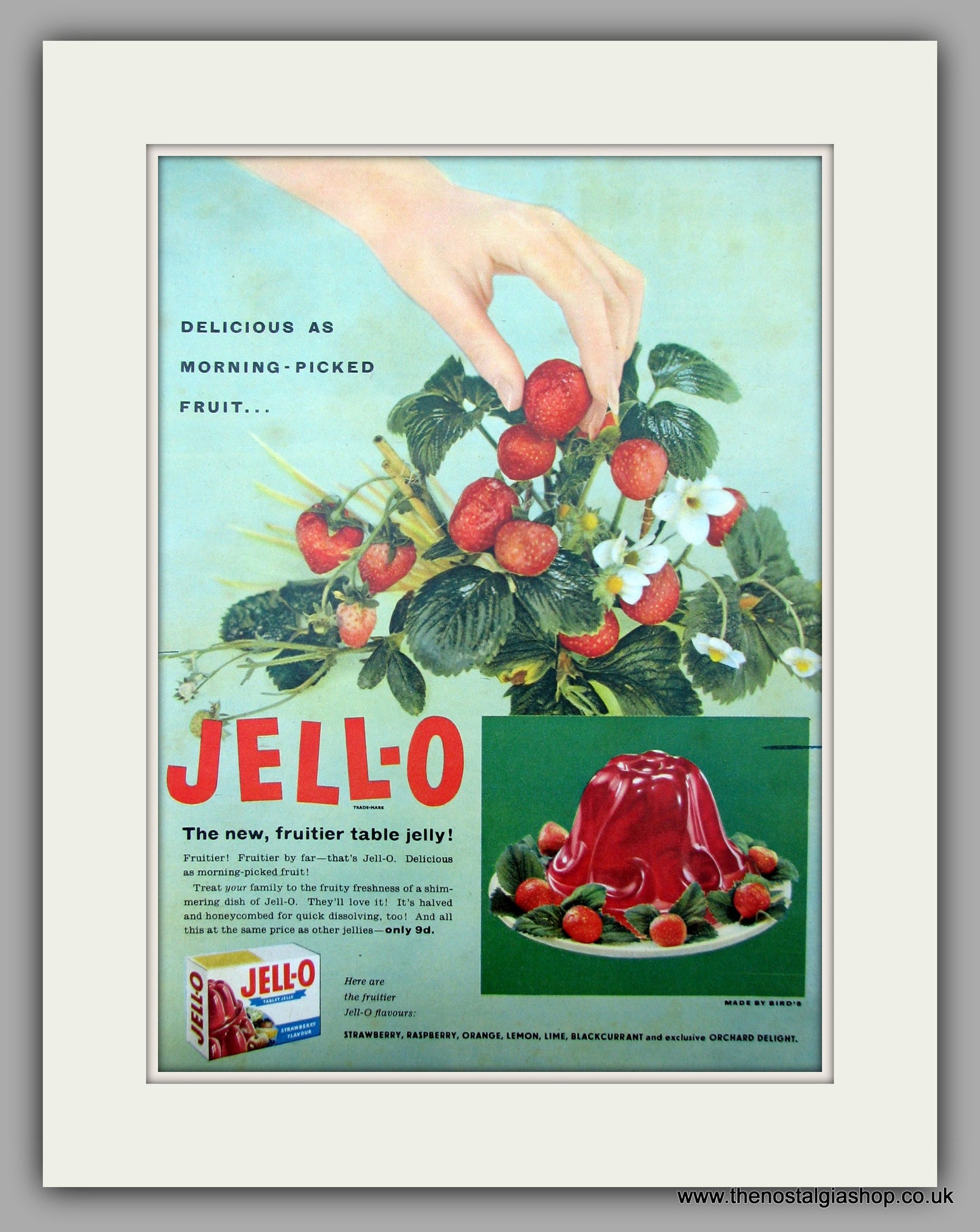 Jell-o Table Jelly. Original Advert 1955 (ref AD9991)