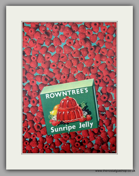 Rowntree's Sunripe Jelly. Original Advert 1952 (ref AD9992)