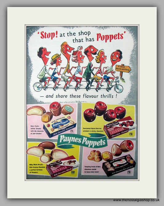 Paynes Poppets. Original Advert 1955 (ref AD10008)