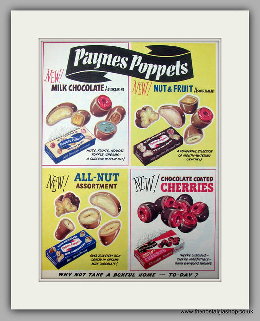 Paynes Poppets. Original Advert 1955 (ref AD10009)