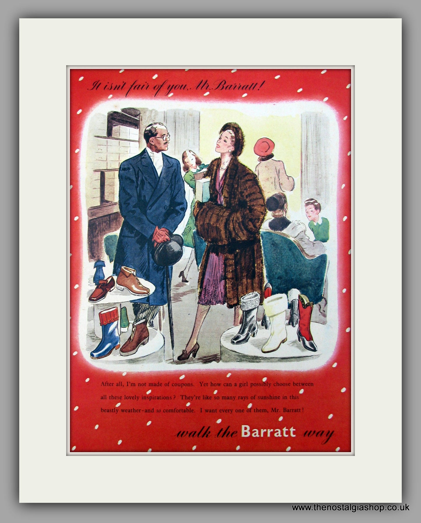 Barratt Shoes.  Original advert 1947 (ref AD10032)