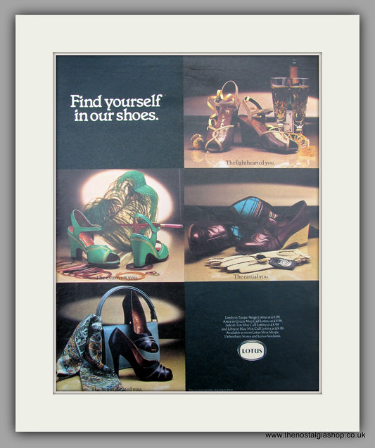 Lotus Shoes.  Original advert 1977 (ref AD10041)