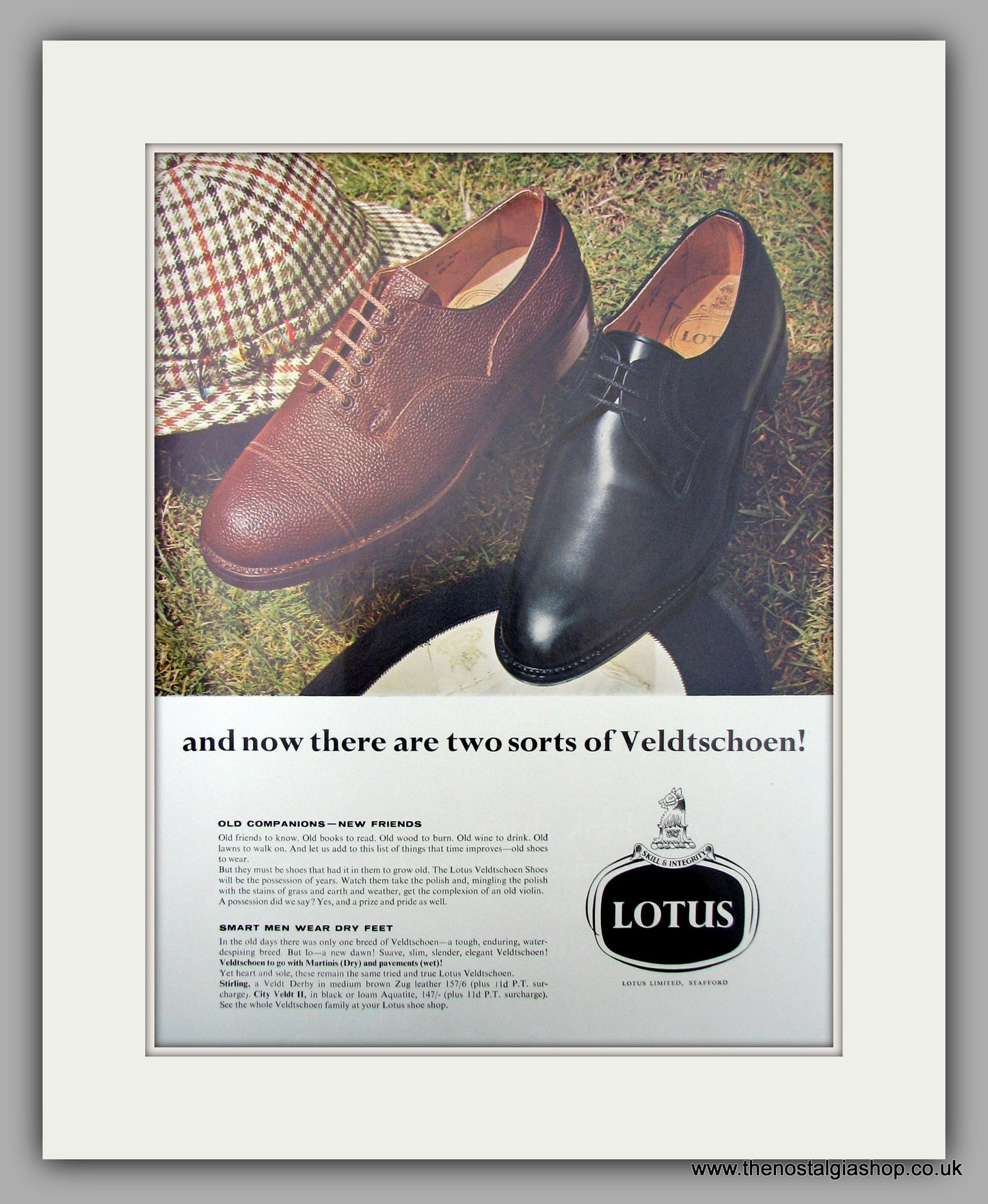 Lotus Veldtschoen Shoes.  Original Vintage Advert 1966 (ref AD10106)