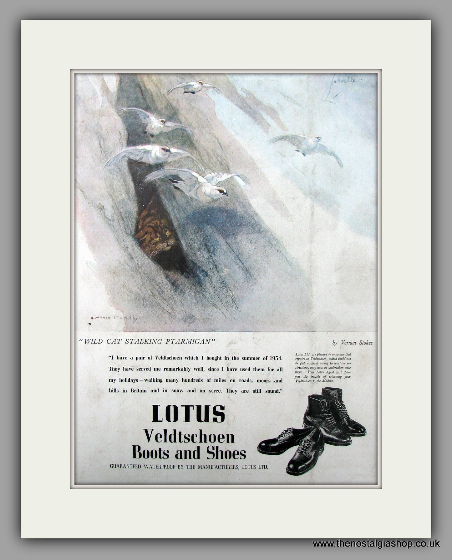 Lotus Veldtschoen Boots & Shoes.  Original Vintage Advert 1948 (ref AD10107)