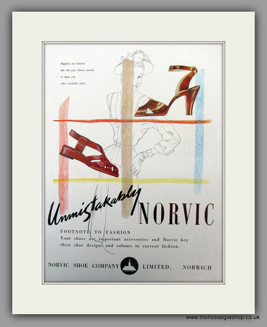 Norvic Shoes.  Original advert 1948 (ref AD10051)