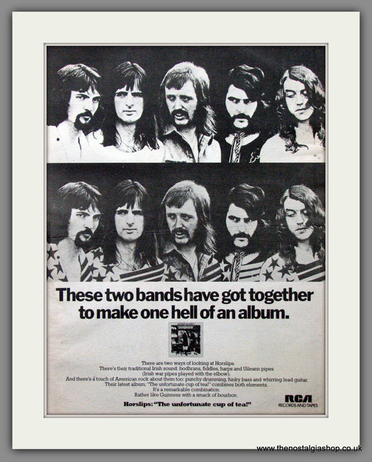Horslips. The Unfortunate Cup Of Tea. Original Advert 1975 (ref AD12182)