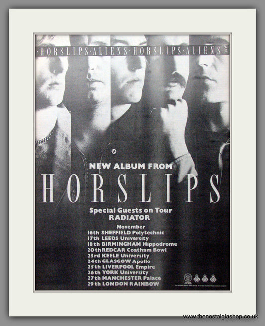 Horslips. Aliens. UK Tour Dates. Original Advert 1977 (ref AD12183)