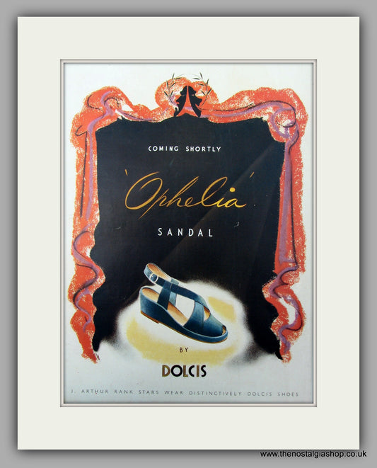 Dolcis Ophelia Sandal.  Original advert 1948 (ref AD10067)