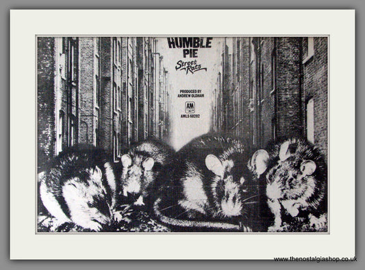 Humble Pie. Street Rats. Original Advert 1975 (ref AD12190)