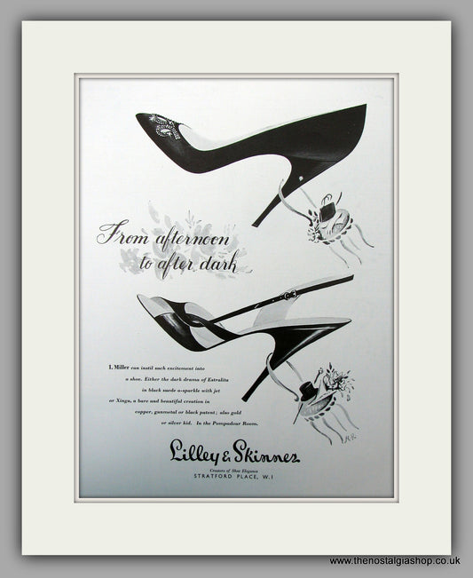 Lilley & Skinner Shoes.  Original advert 1954 (ref AD10073)