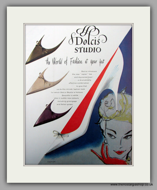 Dolcis Shoes.  Original advert 1959 (ref AD10078)