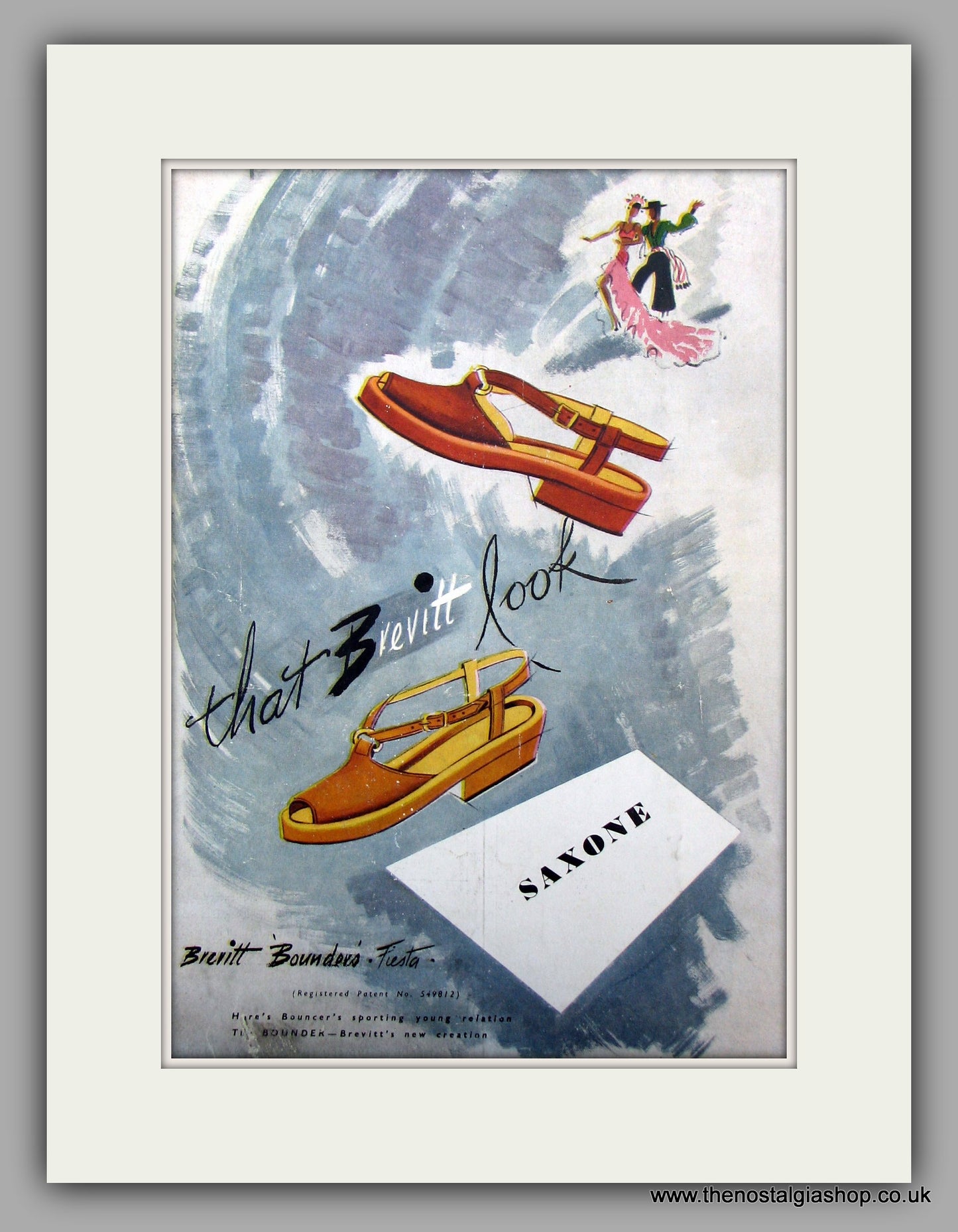 Brevitt Saxone Shoes.  Original advert 1947 (ref AD10086)