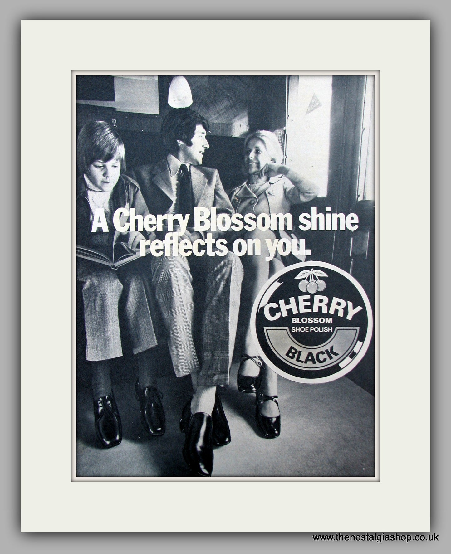 Cherry Blossom Shoe Polish.  Original advert 1973 (ref AD10094)