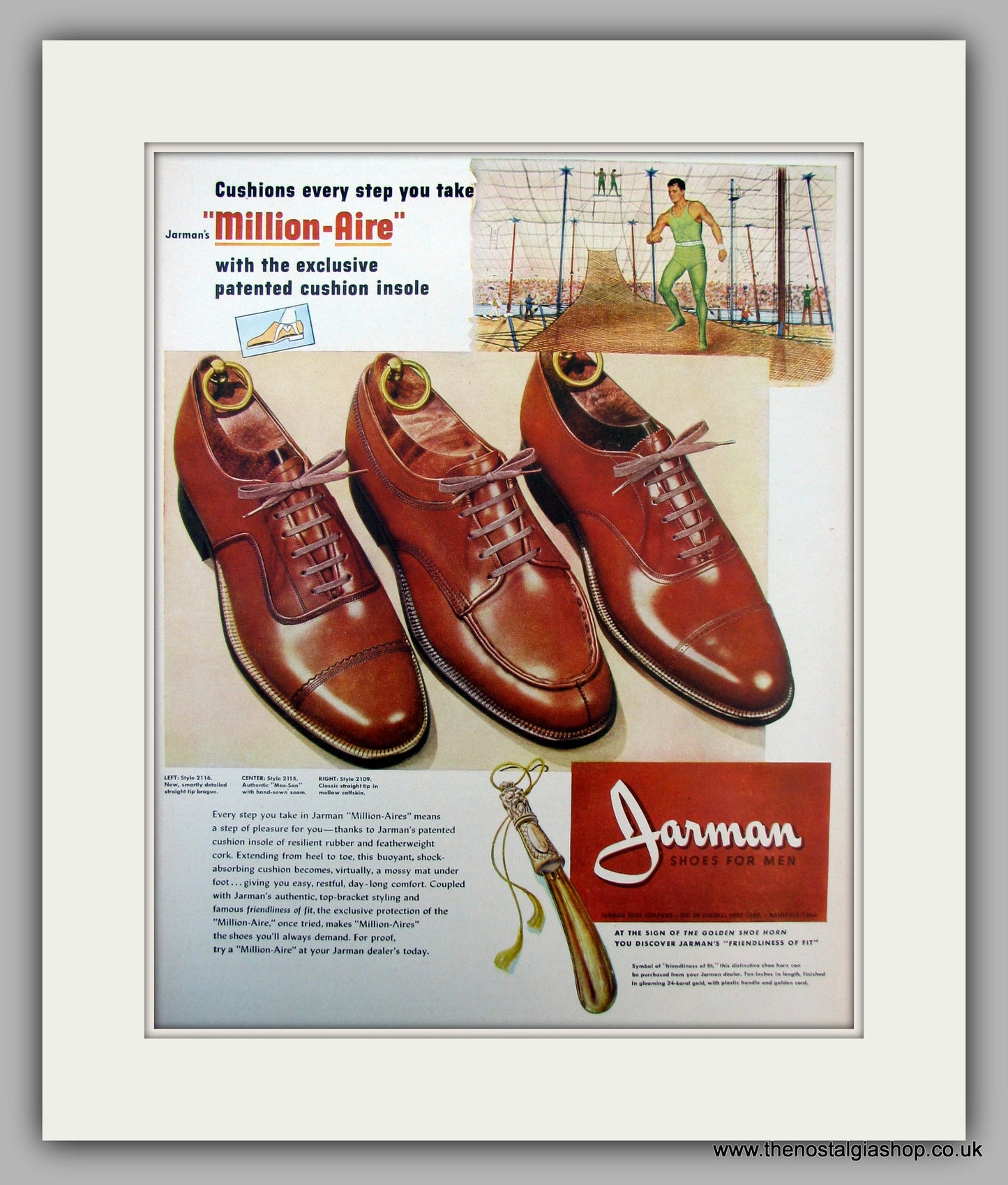 Jarman Shoes Million-Aire.  Original Vintage Advert 1946 (ref AD10104)