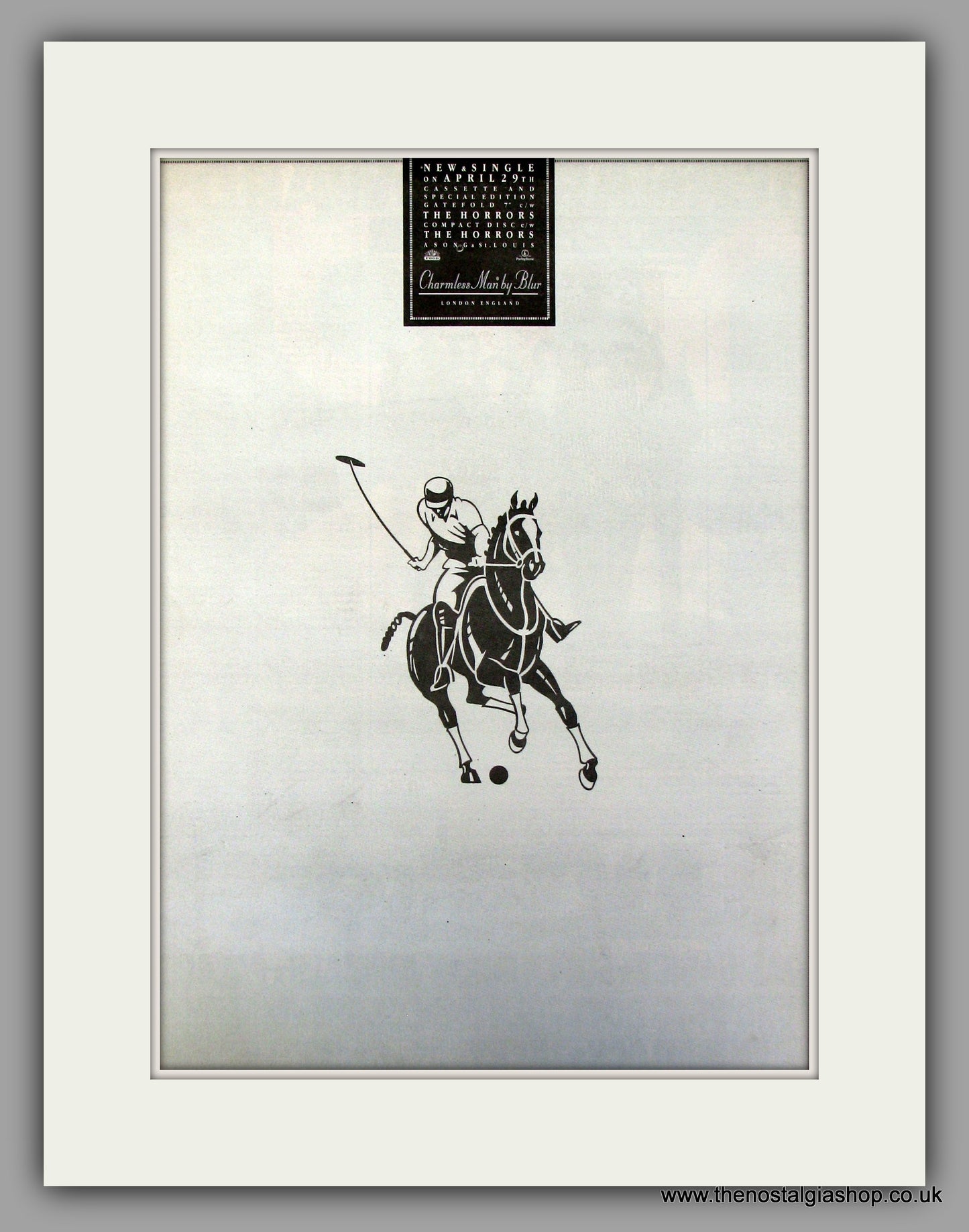 Blur Charmless Man.  Original Vintage Advert 1996 (ref AD10144)