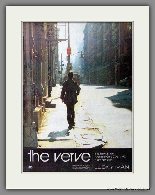 Verve (The) Lucky Man. Original Advert 1997 (ref AD12282)