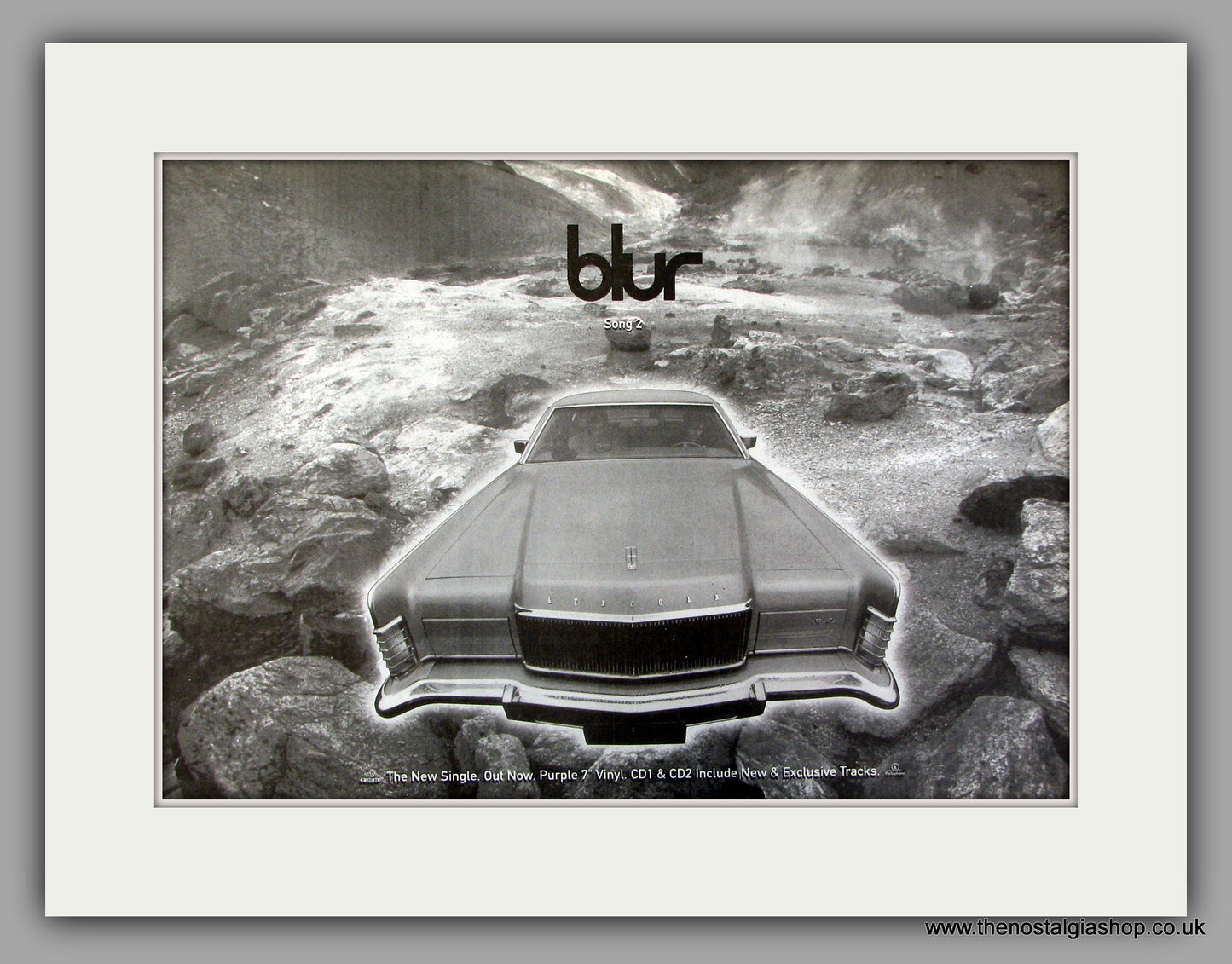 Blur Song 2.  Original Vintage Advert 1997 (ref AD10152)