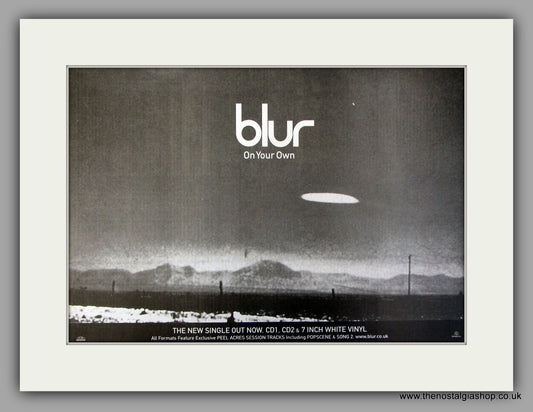 Blur On Your Own.  Original Vintage Advert 1997 (ref AD10153)