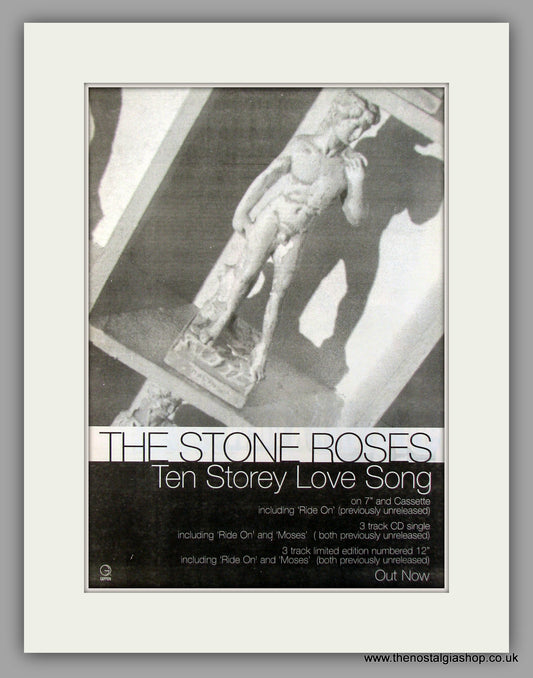Stone Roses (The) Ten Storey Love Song.  Original Vintage Advert 1995 (ref AD10165)